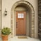 Codel Doors 36" x 80" Fir Grain Shaker Exterior Fiberglass Door 3068LHISPFGHER2066C691615B - alternate 5